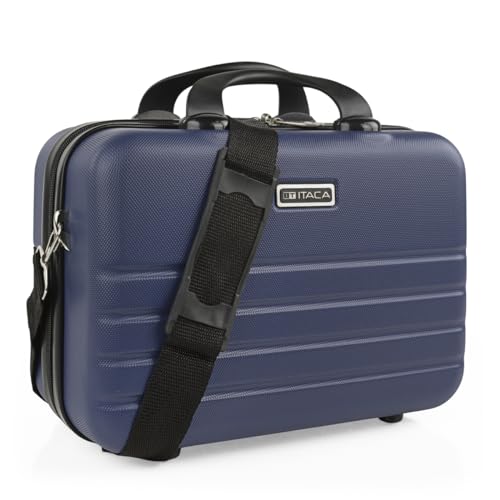 ITACA - Kosmetikkoffer Hartschale Groß, Beautycase Damen, Trolley & Handgepäck Koffer: Beauty Case Hartschale, Kosmetik Koffer, Kosmetiktasche Groß - Ideal für Reisen! 771135, Jeansblau von ITACA