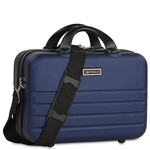 ITACA - Kosmetikkoffer Hartschale Groß, Beautycase Damen, Trolley & Handgepäck Koffer: Beauty Case Hartschale, Kosmetik Koffer, Kosmetiktasche Groß - Ideal für Reisen! 771135, Marine Blau von ITACA