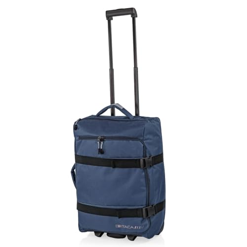 ITACA - Reisetasche Mit Rollen Herren Damen Trolley Sporttasche Mit Rollen Reisegepäck Reisetasche Trolley Koffer Leicht Travel Bag with Wheels, Blau von ITACA