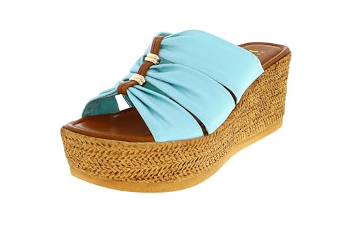 ITALIAN Shoemakers AMAYRA Damen Plateau Keilsandalen, Türkis/Ausflug, einfarbig (Getaway Solids), 36 EU von ITALIAN Shoemakers