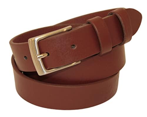 ITALOITALY Ledergürtel, ca. 3 cm, echtes Leder, handgefertigt, Made in Italy, Unisex, kürzbar, Braun Rost, Taille 95 cm von ITALOITALY