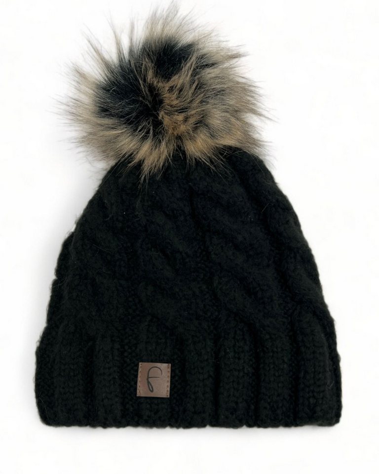 ITALY VIBES Bommelmütze – Wintermütze mit Bommel und Strickdesign - ONE SIZE von ITALY VIBES