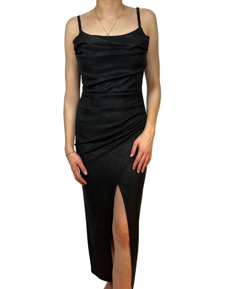 ITALY VIBES Cocktailkleid – Glitzerndes Maxikleid für glamouröse Anlässe - ONE SIZE passt hier Gr. XS-M von ITALY VIBES