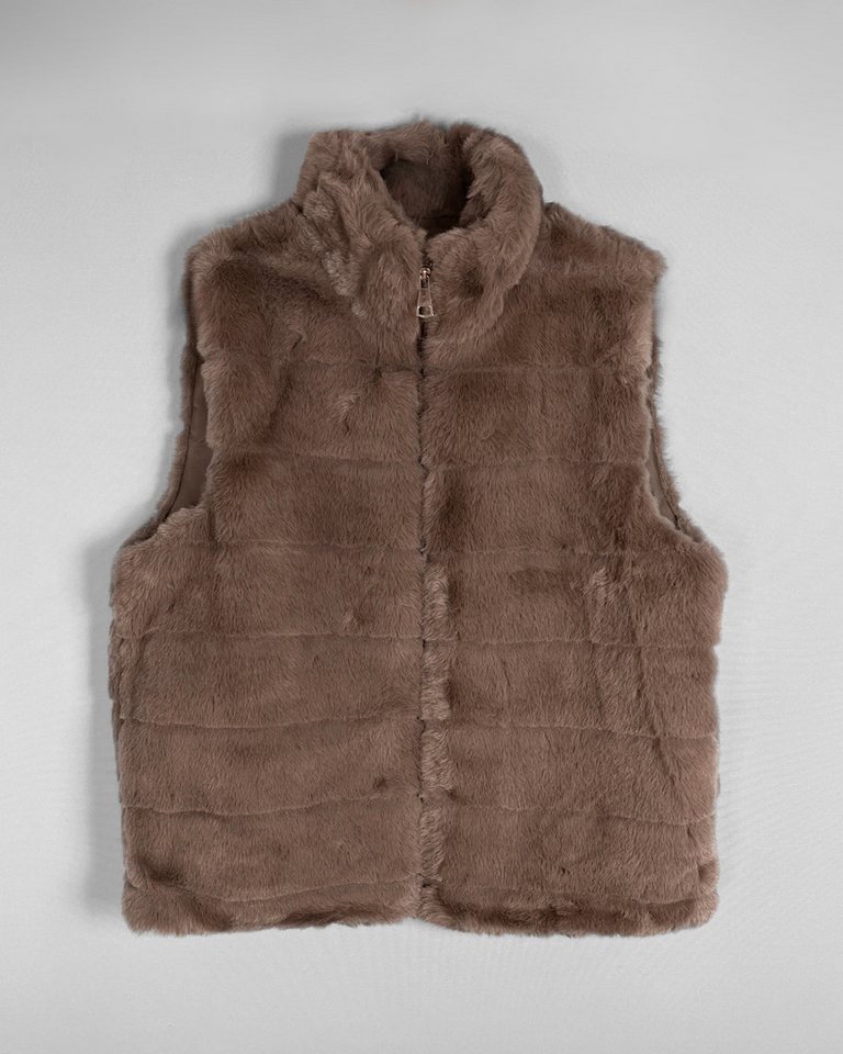 ITALY VIBES Fellimitatweste ALESSIA - Weste - Kunstfell - modern von ITALY VIBES