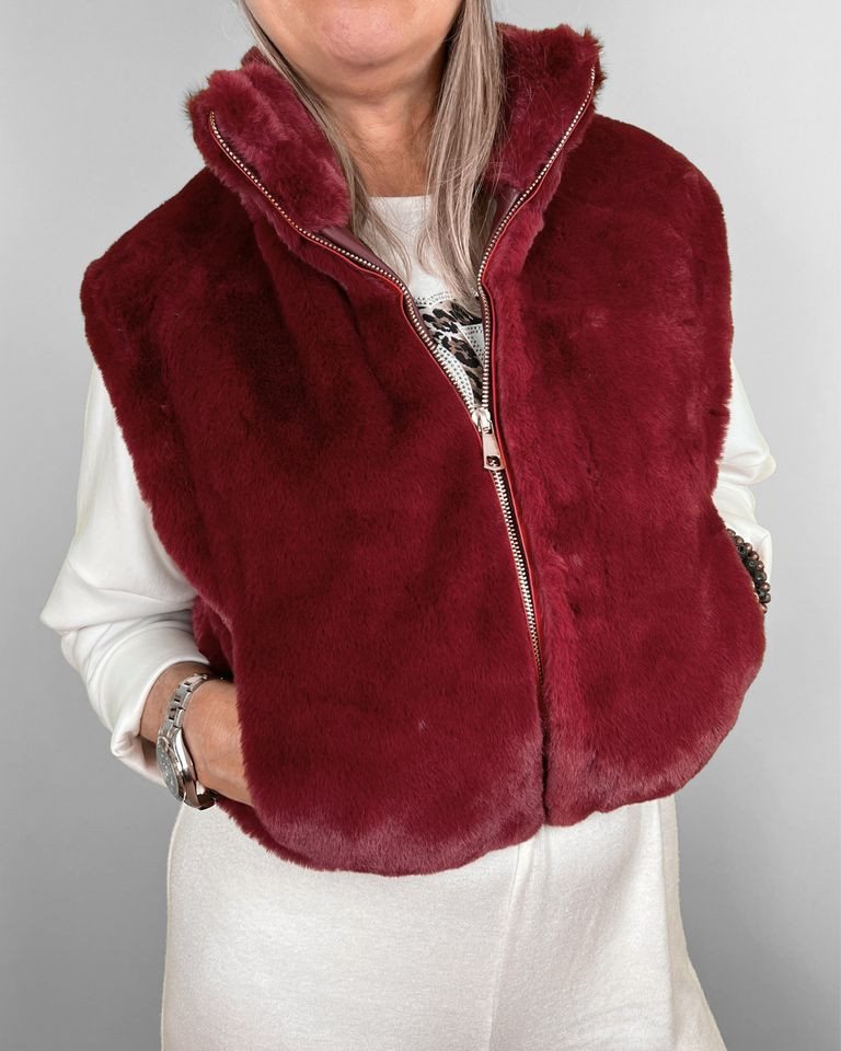 ITALY VIBES Fellimitatweste ELMIRA - Weste Fake Fur - cropped - Fellweste - ONE SIZE passt hier Gr. XS - M ITALY VIBES Fellimitatweste ELMIRA - Weste Fake Fur - cropped - Fellweste - ONE SIZE passt hier Gr. XS - M von ITALY VIBES