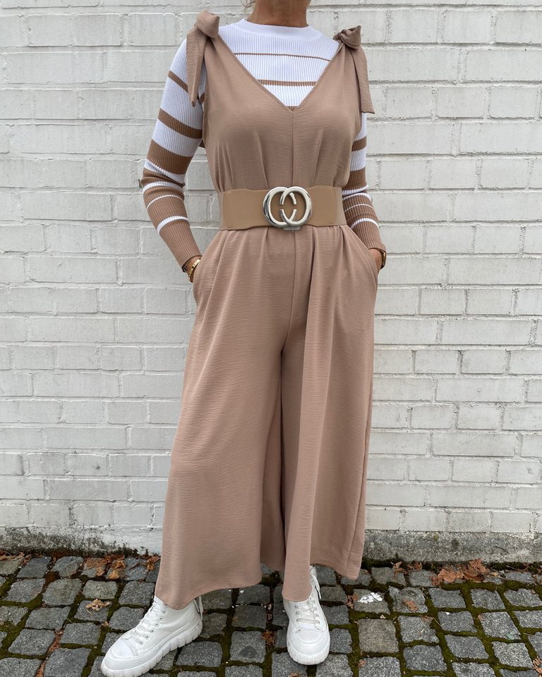 ITALY VIBES Jumpsuit DANA - modischer Jumpsuit für den Sommer - ONE SIZE passt hier Gr. S - XL von ITALY VIBES