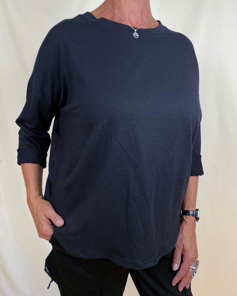 ITALY VIBES Langarmshirt - 3/4 Arm Shirt BARICA – Dein vielseitiges Alltags Basic - ONE SIZE passt hier Gr. M - XL von ITALY VIBES