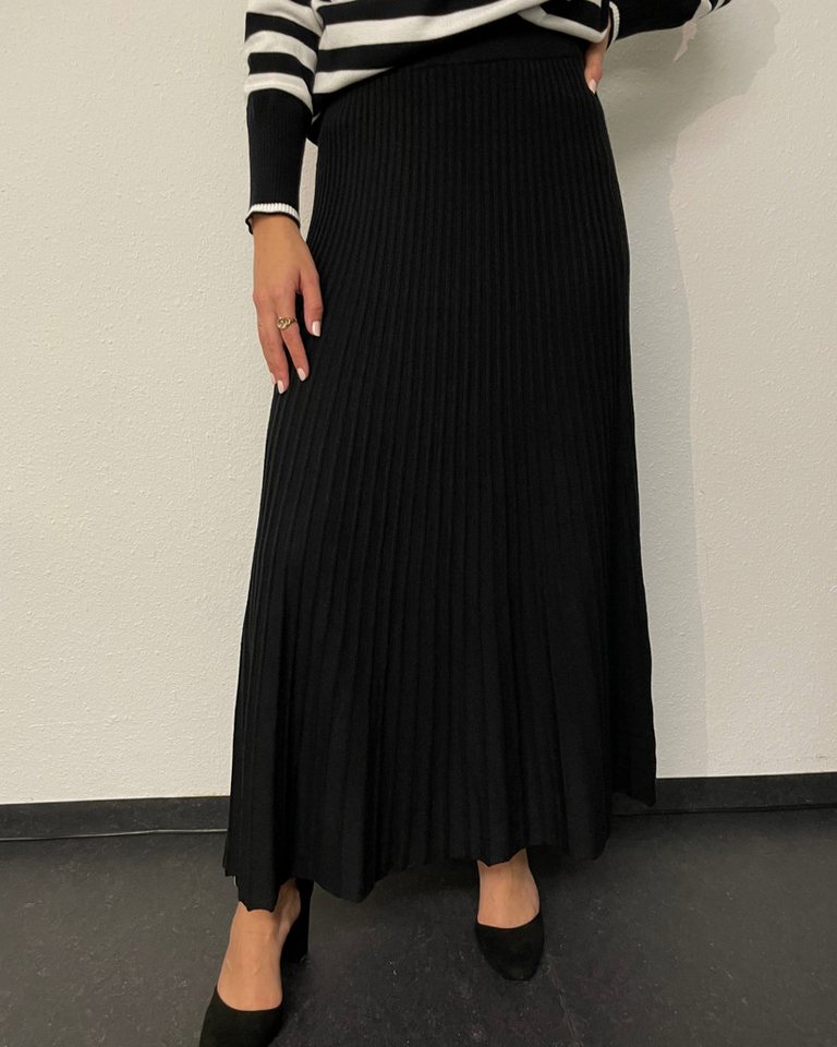 ITALY VIBES Plisseerock SERAFINA - Rock - Strickrock - Midirock - ONE SIZE passt hier Gr. XS - M von ITALY VIBES