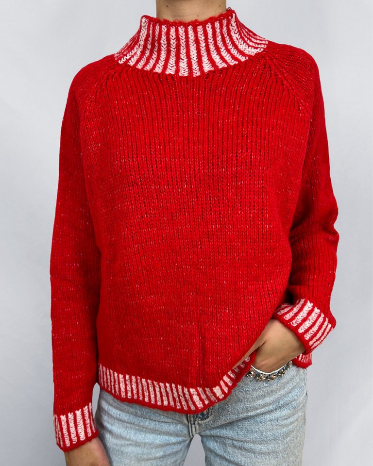 ITALY VIBES Rollkragenpullover YAMILA - Pullover - Stehkragen - ONE SIZE passt hier Gr. S - L von ITALY VIBES