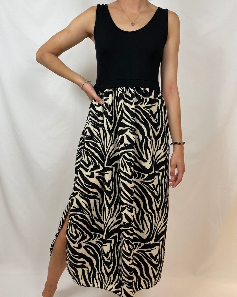ITALY VIBES Sommerkleid - Kleid AMELIA - Shirtkleid - feminines Animal Print Kleid - ONE SIZE (Gr. XS - M) von ITALY VIBES