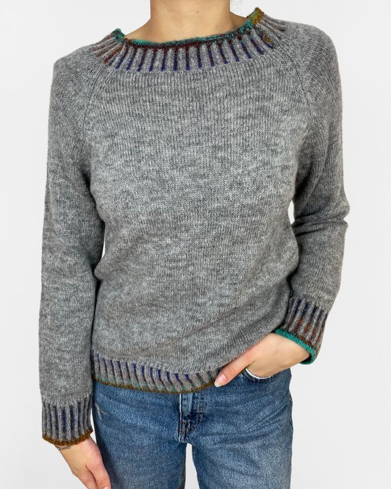 ITALY VIBES Strickpullover - Strickpullover HILARIA - modischer Pullover - ONE SIZE passt hier Gr. XS - M von ITALY VIBES