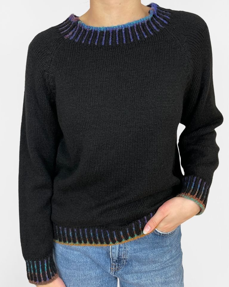 ITALY VIBES Strickpullover - Strickpullover HILARIA - modischer Pullover - ONE SIZE passt hier Gr. XS - M von ITALY VIBES