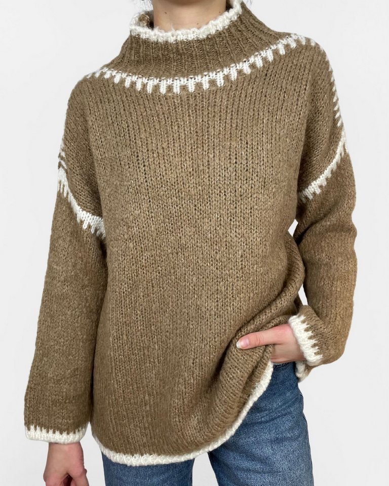 ITALY VIBES Strickpullover YARA - Pullover - Damenpullover - ONE SIZE passt hier Gr. XS - L von ITALY VIBES
