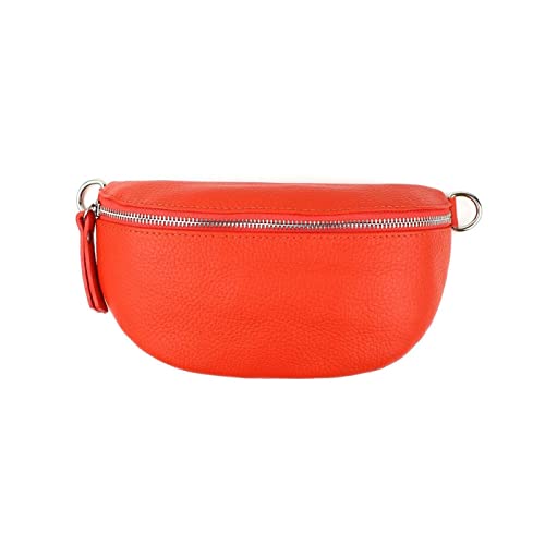 Made in Italy DAMEN LEDER Gürteltasche Crossbody Hüfttasche Bauchtasche Umhängetasche Brusttasche CrossOver Bodybag Schultertasche Handytasche Geldtasche OBC Tasche Schminktasche Kosmetiktasche Papaya Made in Italy DAMEN LEDER Gürteltasche Crossbody Hüfttasche Bauchtasche Umhängetasche Brusttasche CrossOver Bodybag Schultertasche Handytasche Geldtasche OBC Tasche Schminktasche Kosmetiktasche Papaya von ITALYSHOP24.COM