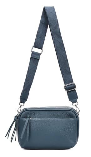 Damen Tasche Cross Over Body Bag Brusttasche Umhängetasche Schultertasche Brieftasche Smartphone Geldtasche Abend Handy Clutch Petrol von ITALYSHOP24