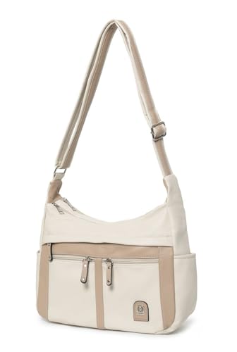 Damen Tasche Shopper Schultertasche Umhängetasche Vintage Crossbody Crossover Handtasche Leder Optik Reisetasche Freizeittasche City Bag Beige-Taupe Damen Tasche Shopper Schultertasche Umhängetasche Vintage Crossbody Crossover Handtasche Leder Optik Reisetasche Freizeittasche City Bag Beige-Taupe von ITALYSHOP24