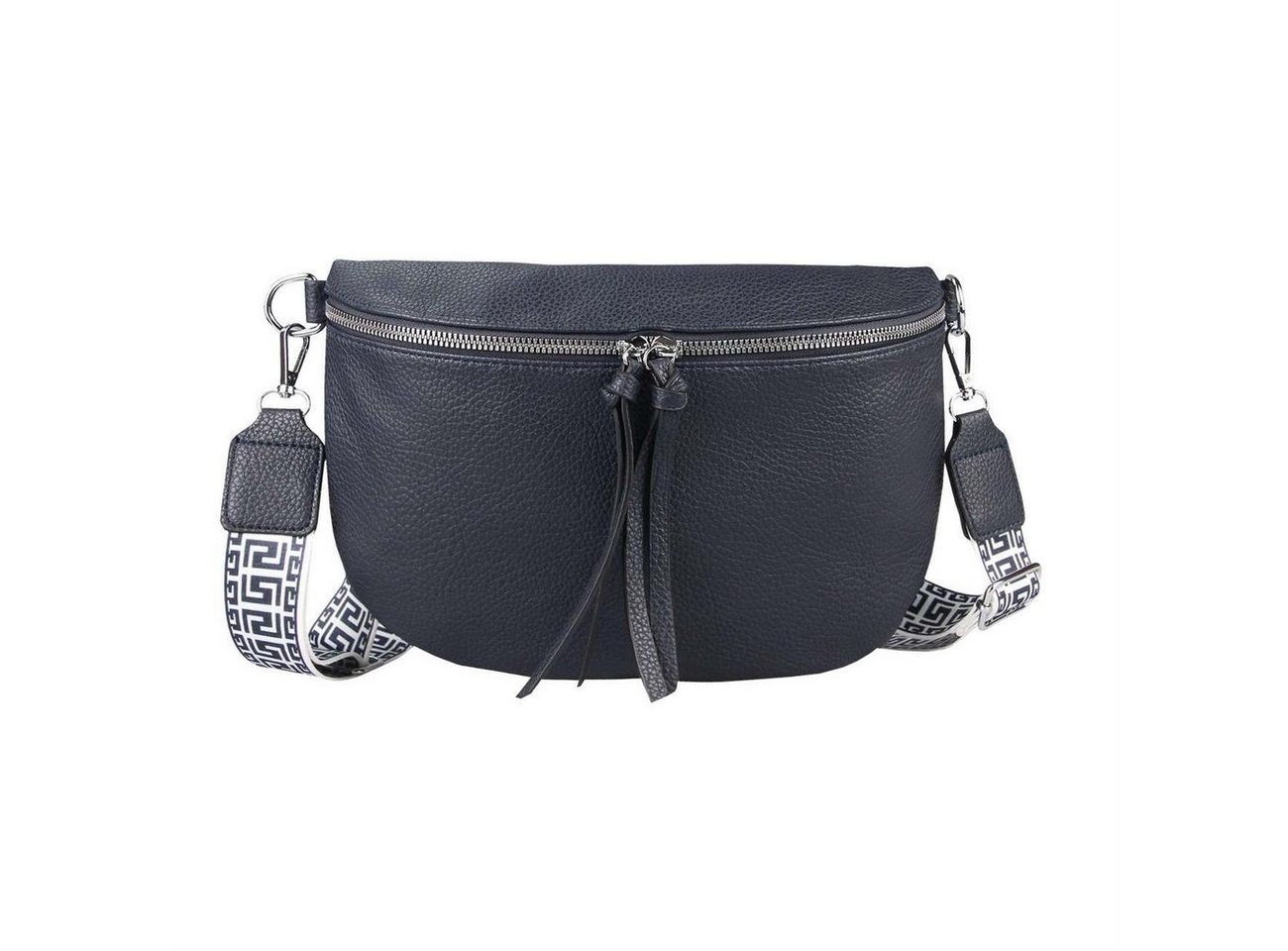 ITALYSHOP24 Bauchtasche Damen Brusttasche Gürteltasche CrossBody, Schultertasche, CrossOver, Umhängetasche, Hüfttasche von ITALYSHOP24