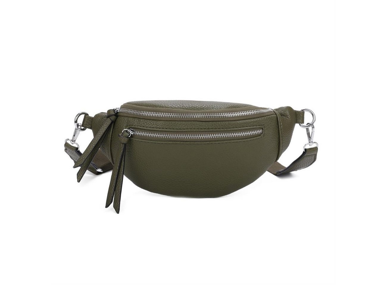 ITALYSHOP24 Bauchtasche Damen CrossBody Bag Gürteltasche Hüfttasche Leder, Schultertasche, CrossOver, Umhängetasche, Handytasche von ITALYSHOP24