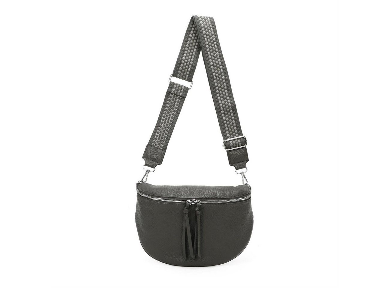 ITALYSHOP24 Bauchtasche Damen Gürteltasche Brusttasche CrossBody, Schultertasche, CrossOver, Umhängetasche, Hüfttasche von ITALYSHOP24