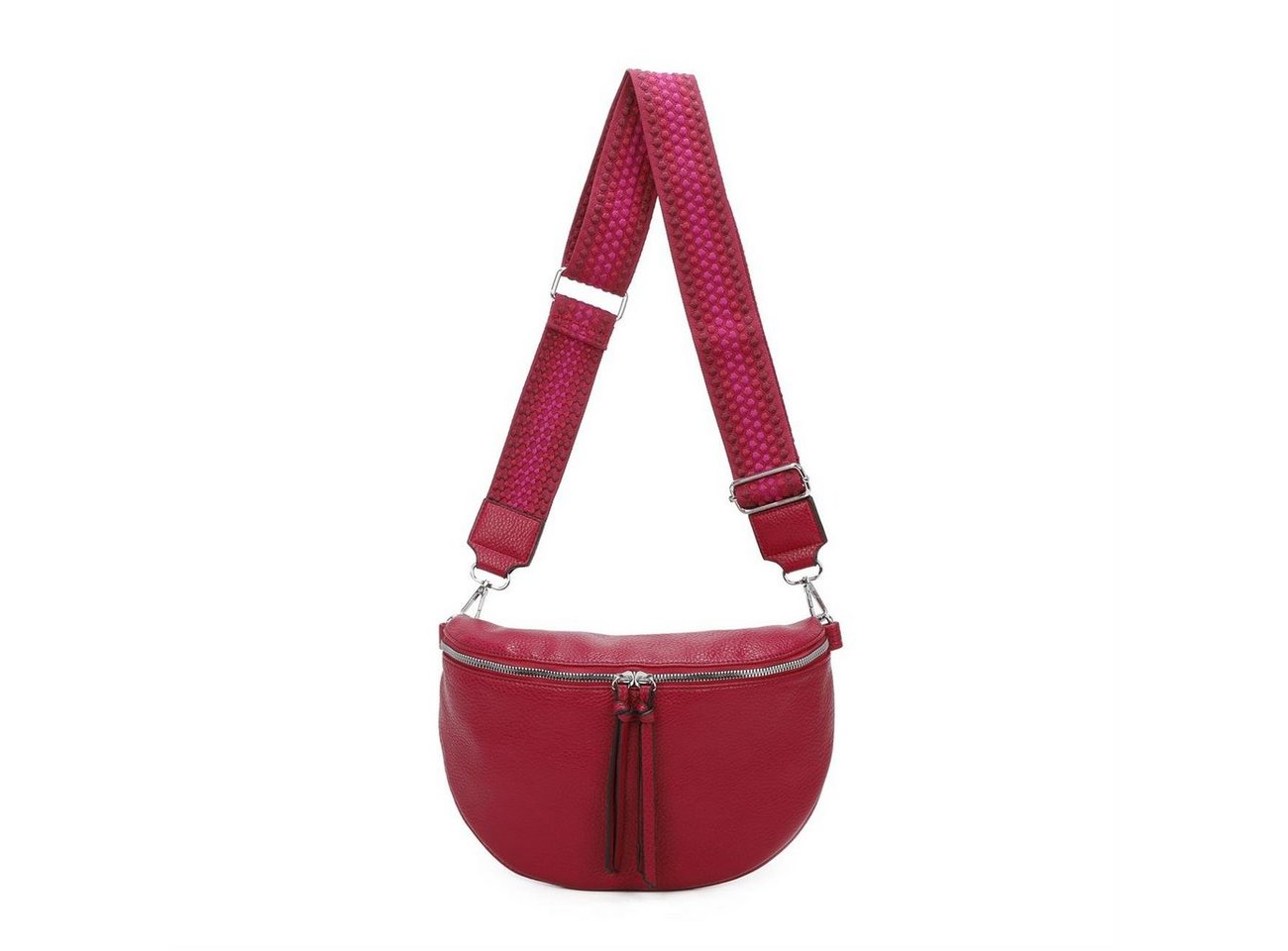 ITALYSHOP24 Bauchtasche Damen Gürteltasche Brusttasche CrossBody, Schultertasche, CrossOver, Umhängetasche, Hüfttasche von ITALYSHOP24