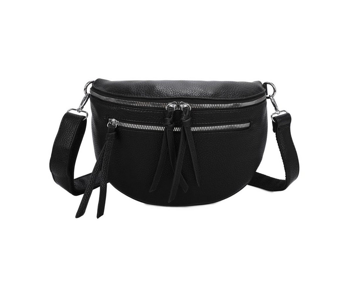 ITALYSHOP24 Bauchtasche Damen Gürteltasche Hüfttasche Bodybag Handytasche, als Schultertasche, CrossOver, Umhängetasche tragbar von ITALYSHOP24