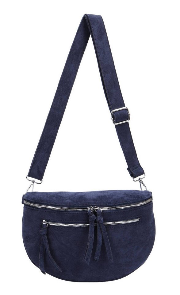 ITALYSHOP24 Bauchtasche Damen Gürteltasche Hüfttasche Bodybag Handytasche Umhängetasche Reise, Stoff Tasche CrossOver Brusttasche Wildlederimitat Slingntasche von ITALYSHOP24