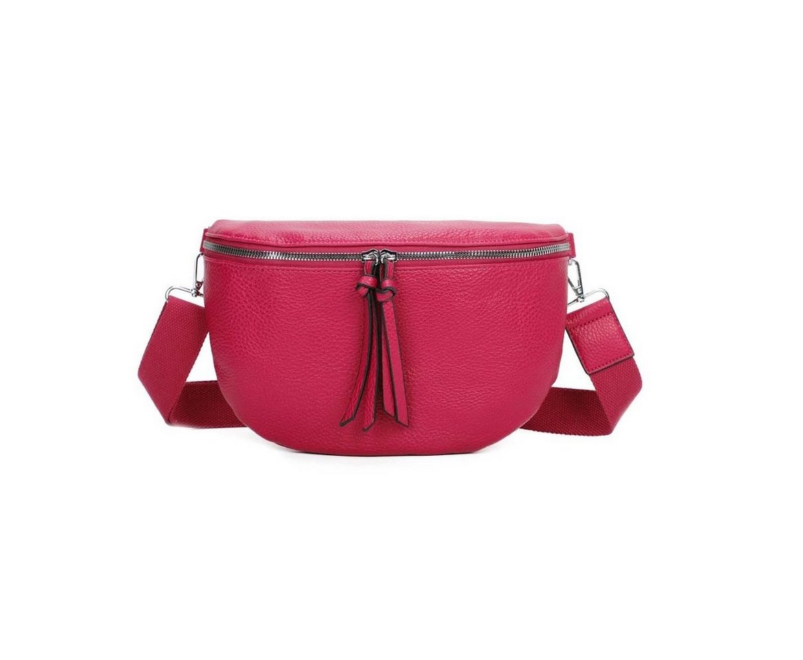 ITALYSHOP24 Bauchtasche Damen Gürteltasche Hüfttasche CrossBody Handytasche, als Schultertasche, CrossOver, Umhängetasche tragbar von ITALYSHOP24