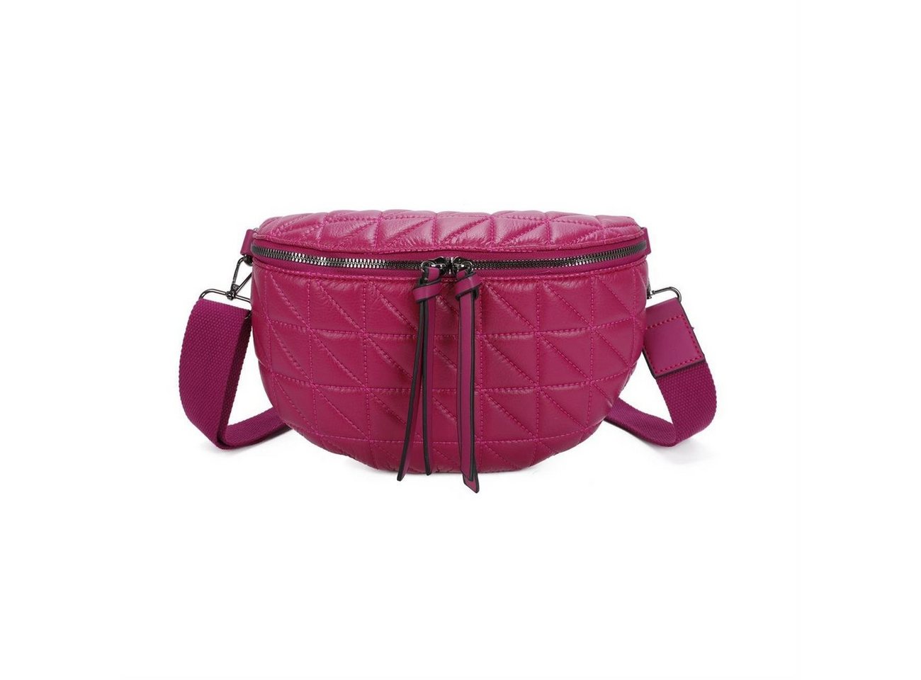 ITALYSHOP24 Bauchtasche Damen Gürteltasche Hüfttasche CrossBody Handytasche, als Schultertasche, CrossOver, Umhängetasche tragbar von ITALYSHOP24