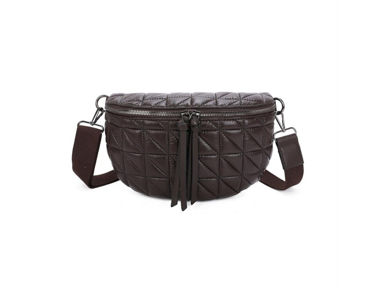 ITALYSHOP24 Bauchtasche Damen Gürteltasche Hüfttasche CrossBody Handytasche, als Schultertasche, CrossOver, Umhängetasche tragbar von ITALYSHOP24