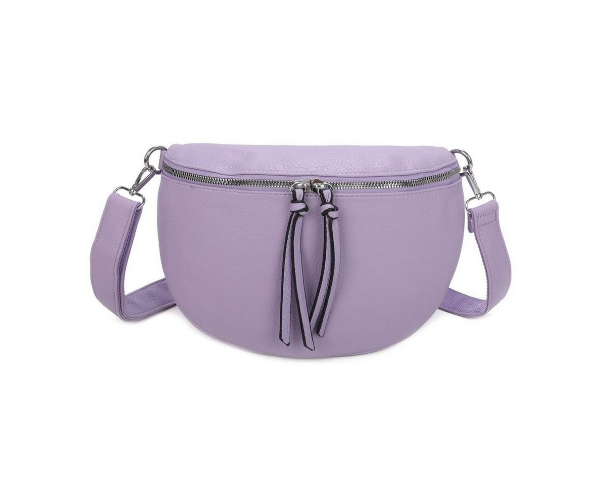 ITALYSHOP24 Bauchtasche Damen Gürteltasche Hüfttasche CrossBody Handytasche, als Schultertasche, CrossOver, Umhängetasche tragbar von ITALYSHOP24