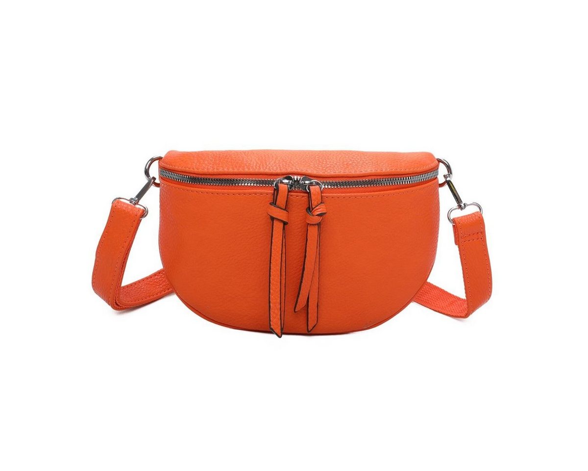 ITALYSHOP24 Bauchtasche Damen Gürteltasche Hüfttasche CrossBody Handytasche, als Schultertasche, CrossOver, Umhängetasche tragbar von ITALYSHOP24