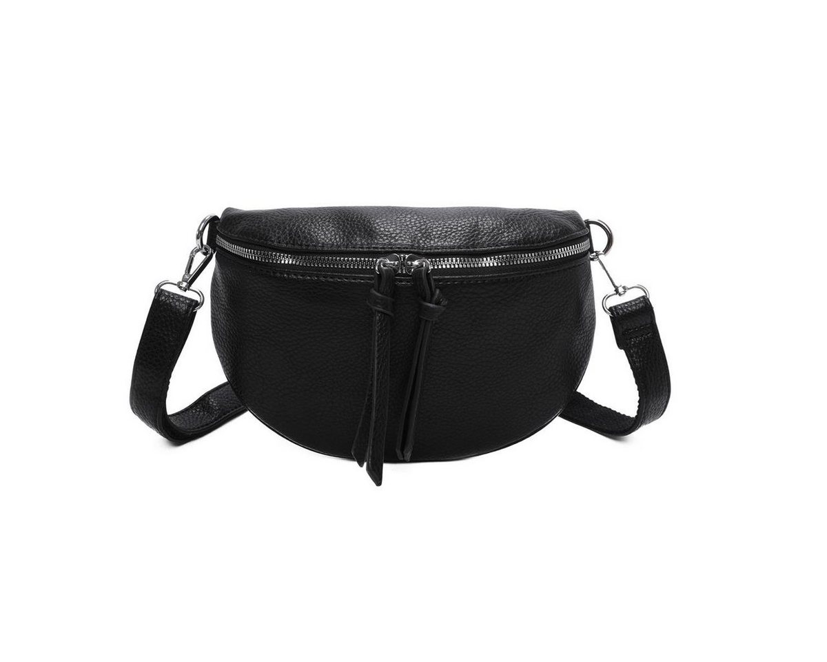 ITALYSHOP24 Bauchtasche Damen Gürteltasche Hüfttasche CrossBody Handytasche, als Schultertasche, CrossOver, Umhängetasche tragbar von ITALYSHOP24