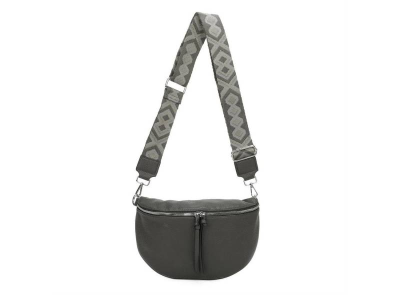 ITALYSHOP24 Bauchtasche Damen Gürteltasche Hüfttasche CrossBody Handytasche, als Schultertasche, CrossOver, Umhängetasche tragbar von ITALYSHOP24