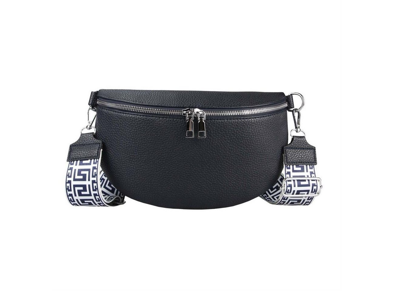 ITALYSHOP24 Bauchtasche Damen Gürteltasche Umhängetasche CrossBody CrossOver, Bodybag, Brusttasche, Hüfttasche, Muster Taschengurt, leicht Gewicht von ITALYSHOP24