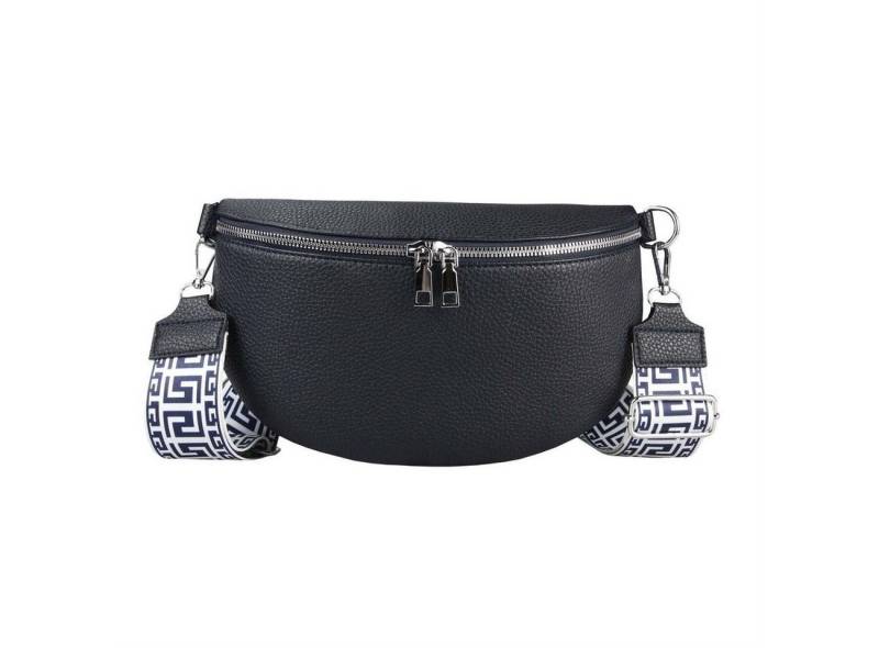 ITALYSHOP24 Bauchtasche Damen Gürteltasche Umhängetasche CrossBody CrossOver, Bodybag, Brusttasche, Hüfttasche, Muster Taschengurt, leicht Gewicht von Italyshop24