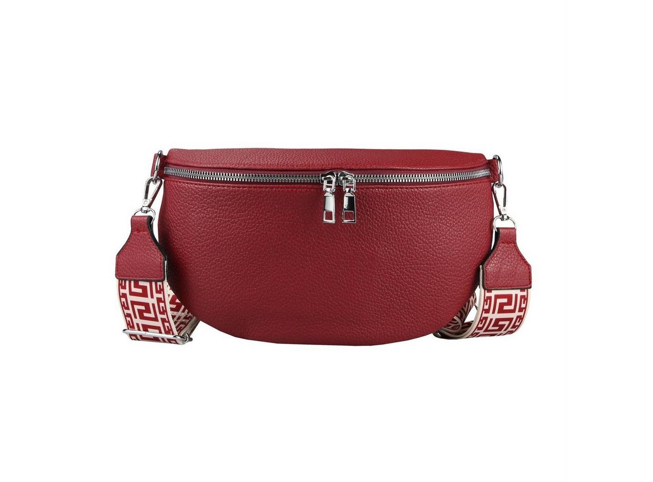 ITALYSHOP24 Bauchtasche Damen Gürteltasche Umhängetasche CrossBody CrossOver, Bodybag, Brusttasche, Hüfttasche, Muster Taschengurt, leicht Gewicht von ITALYSHOP24