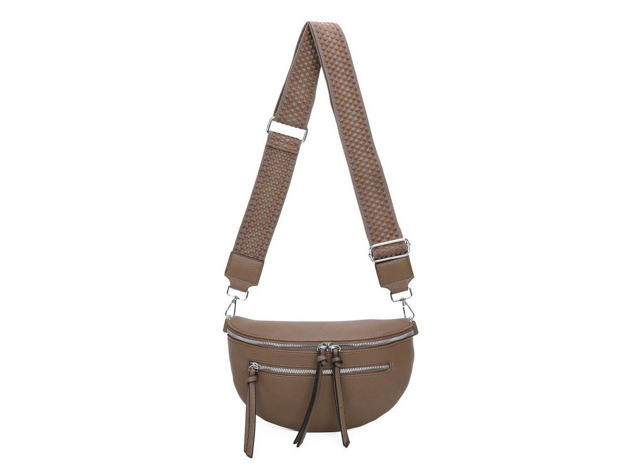 ITALYSHOP24 Schultertasche Damen Gürteltasche Umhängetasche CrossBody Schultertasche CrossOver, Brusttasche, Hüfttasche, Bodybag, Muster Taschengurt, leicht Gewicht von ITALYSHOP24