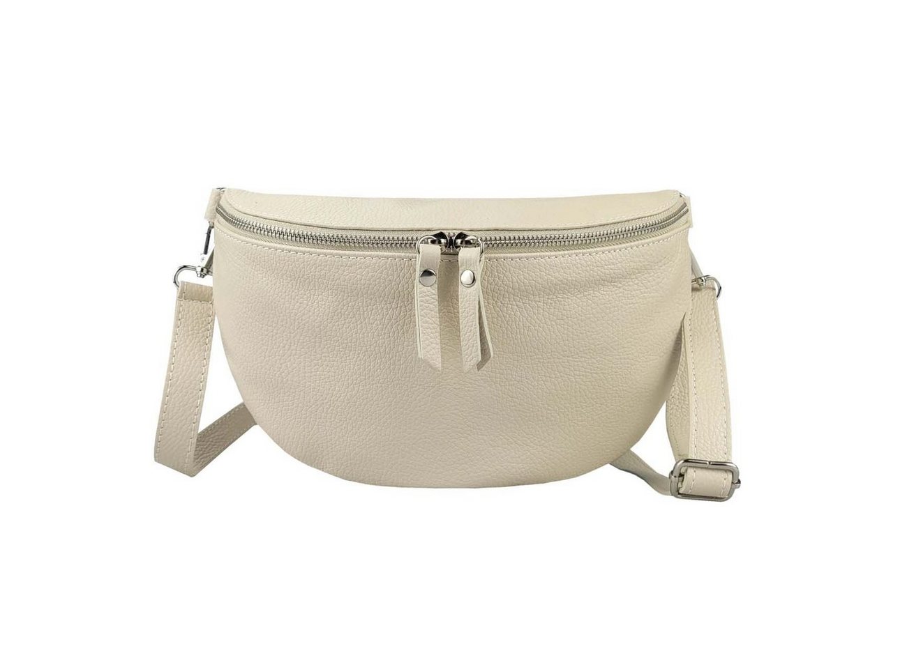 ITALYSHOP24 Bauchtasche Damen Leder Gürteltasche Hüfttasche Cross Body M, als Schultertasche, CrossOver, Umhängetasche tragbar von ITALYSHOP24