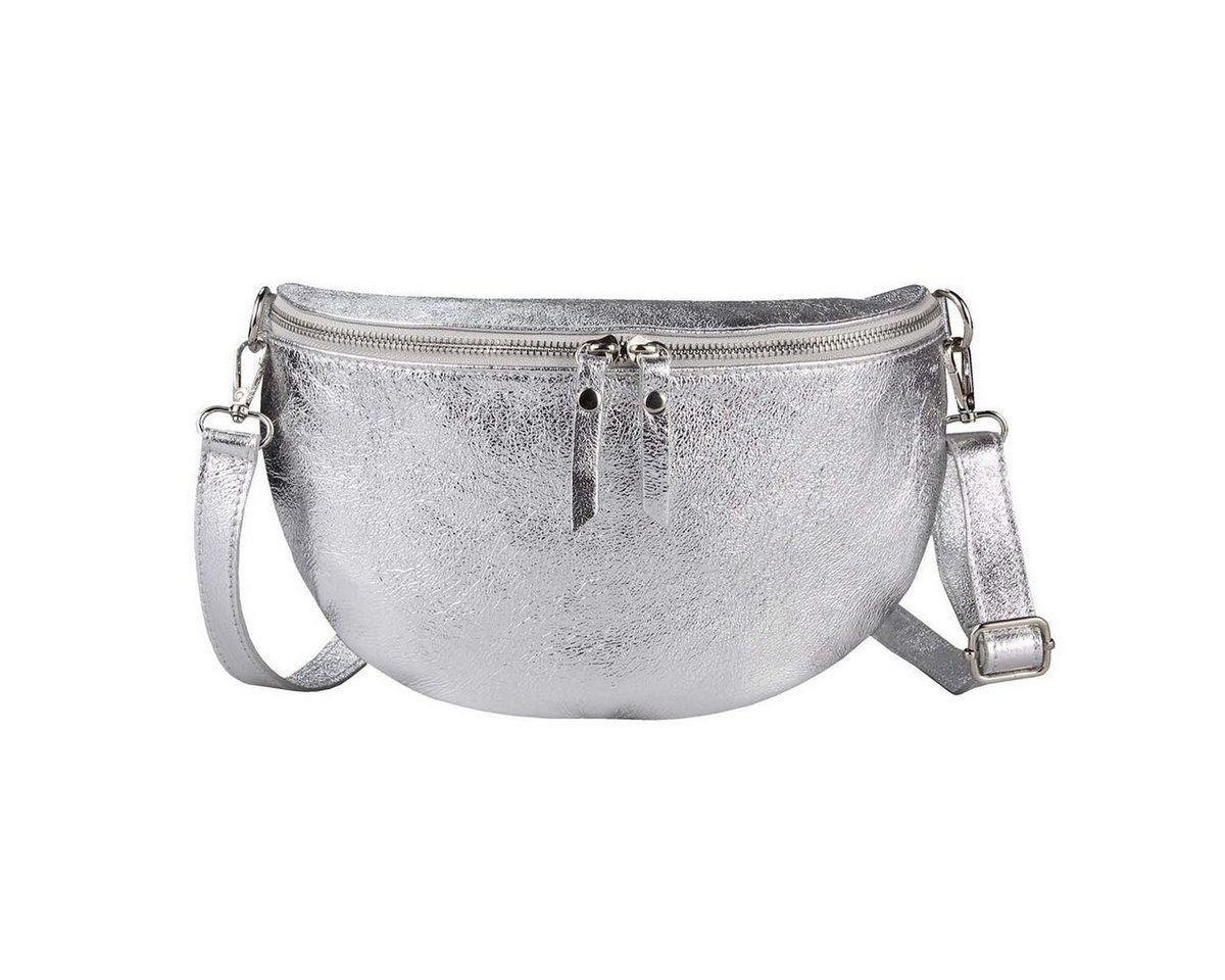 ITALYSHOP24 Bauchtasche Damen Leder Gürteltasche Hüfttasche Cross Body M, als Schultertasche, CrossOver, Umhängetasche tragbar von ITALYSHOP24