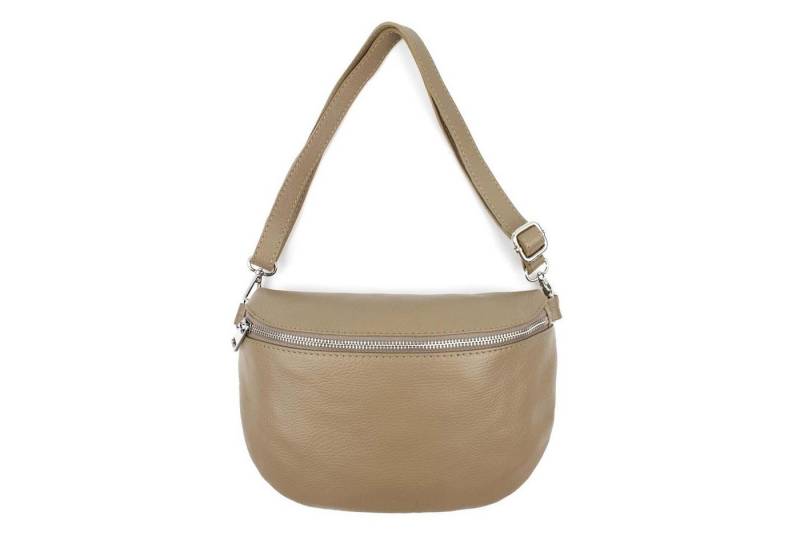 ITALYSHOP24 Bauchtasche Damen Leder Gürteltasche Hüfttasche CrossBody Handytasche, als Schultertasche, CrossOver, Umhängetasche tragbar von ITALYSHOP24