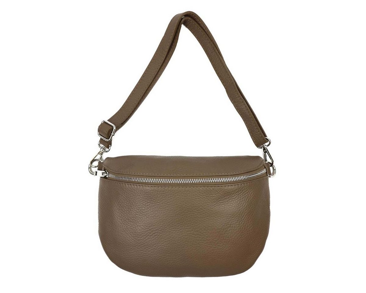 ITALYSHOP24 Bauchtasche Damen Leder Gürteltasche Hüfttasche CrossBody Handytasche, als Schultertasche, CrossOver, Umhängetasche tragbar von ITALYSHOP24