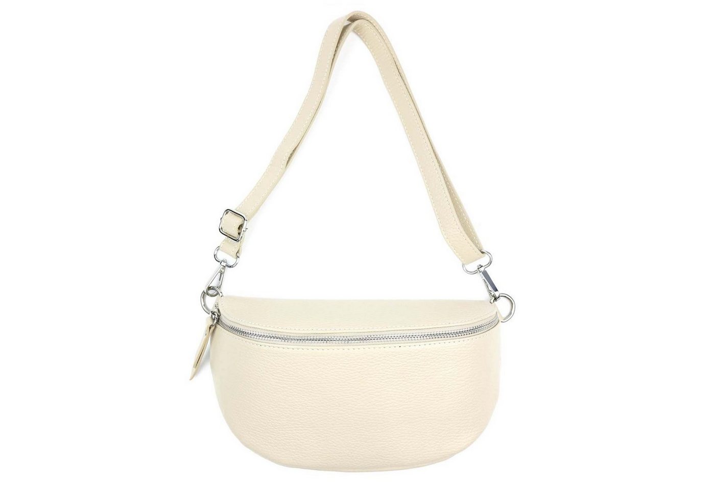 ITALYSHOP24 Bauchtasche MADE IN ITALY Damen Leder Gürteltasche Hüfttasche CrossBody Bag Handy, als Schultertasche, CrossOver, Umhängetasche tragbar von ITALYSHOP24