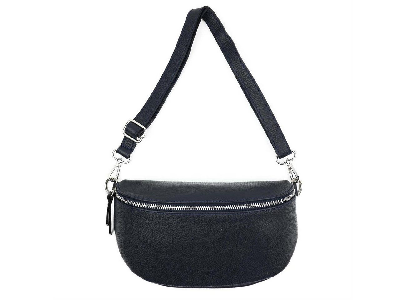 ITALYSHOP24 Bauchtasche MADE IN ITALY Damen Leder Gürteltasche Hüfttasche CrossBody Bag Handy, als Schultertasche, CrossOver, Umhängetasche tragbar von ITALYSHOP24