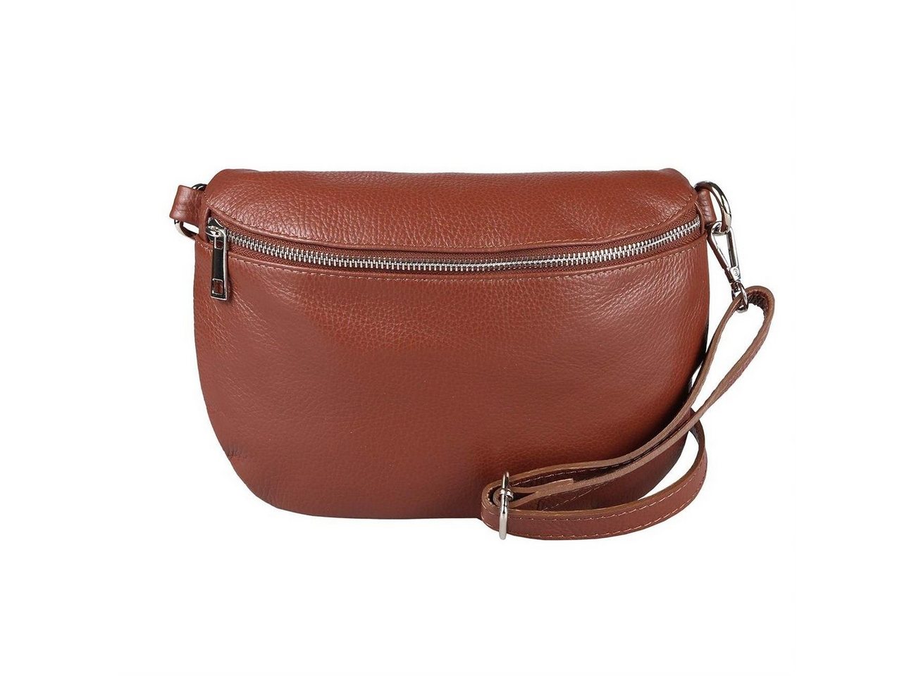 ITALYSHOP24 Bauchtasche Damen Leder Gürteltasche Hüfttasche CrossBody Handytasche, als Schultertasche, CrossOver, Umhängetasche tragbar von ITALYSHOP24