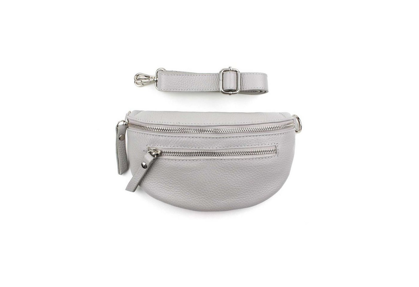 ITALYSHOP24 Bauchtasche Damen Leder Gürteltasche Hüfttasche CrossBody Handytasche, als Schultertasche, CrossOver, Umhängetasche tragbar von ITALYSHOP24