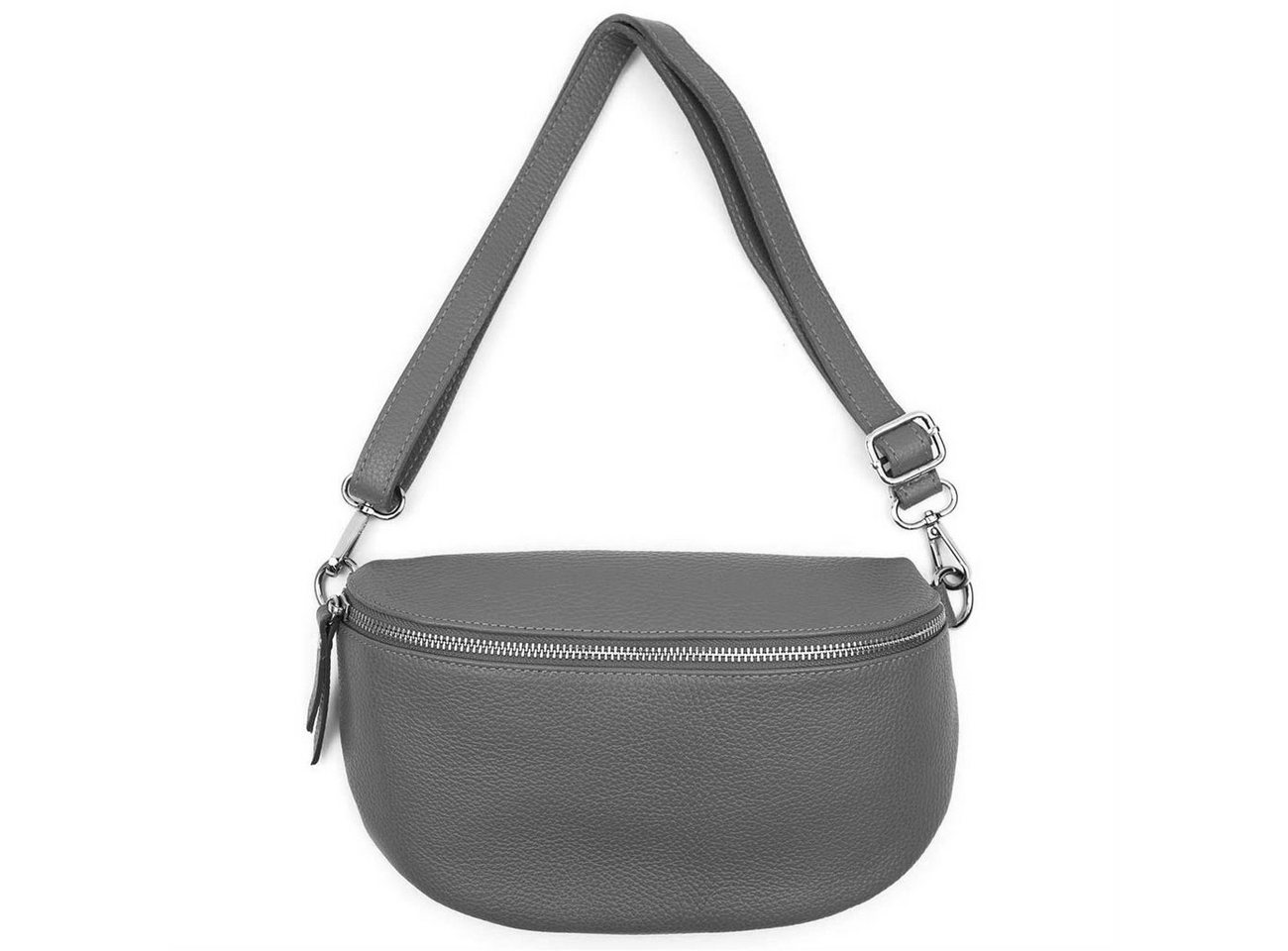 ITALYSHOP24 Bauchtasche MADE IN ITALY Damen Leder Gürteltasche Hüfttasche CrossBody Bag Handy, als Schultertasche, CrossOver, Umhängetasche tragbar von ITALYSHOP24