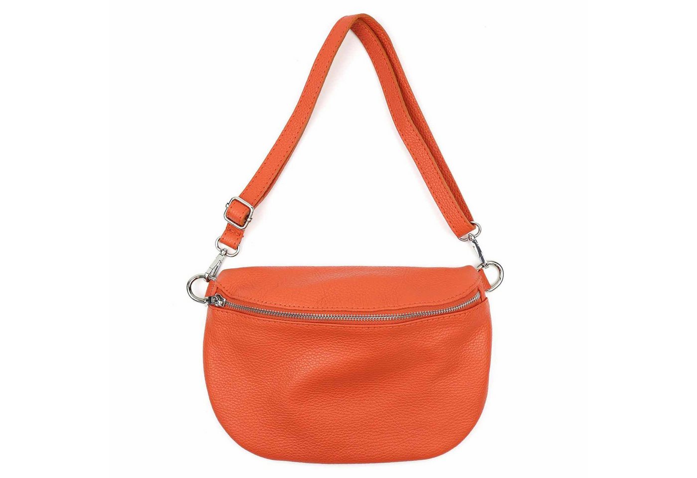 ITALYSHOP24 Bauchtasche Damen Leder Gürteltasche Hüfttasche CrossBody Handytasche, als Schultertasche, CrossOver, Umhängetasche tragbar von ITALYSHOP24