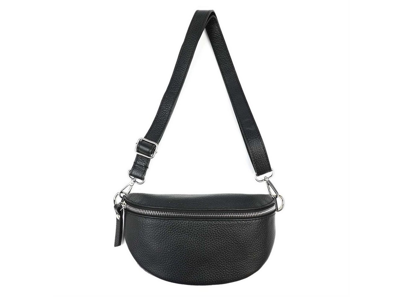 ITALYSHOP24 Bauchtasche Damen Leder Gürteltasche Hüfttasche CrossBody Handytasche, als Schultertasche, CrossOver, Umhängetasche tragbar von ITALYSHOP24