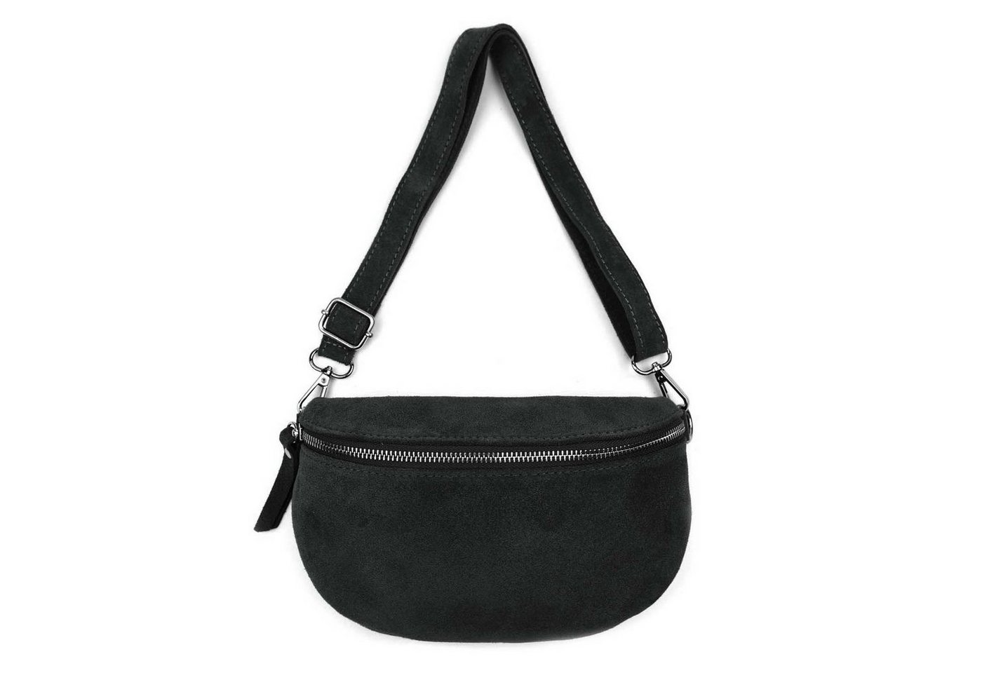 ITALYSHOP24 Bauchtasche MADE IN ITALY Damen Leder Gürteltasche Hüfttasche CrossBody Bag Handy, als Schultertasche, CrossOver, Umhängetasche tragbar von ITALYSHOP24