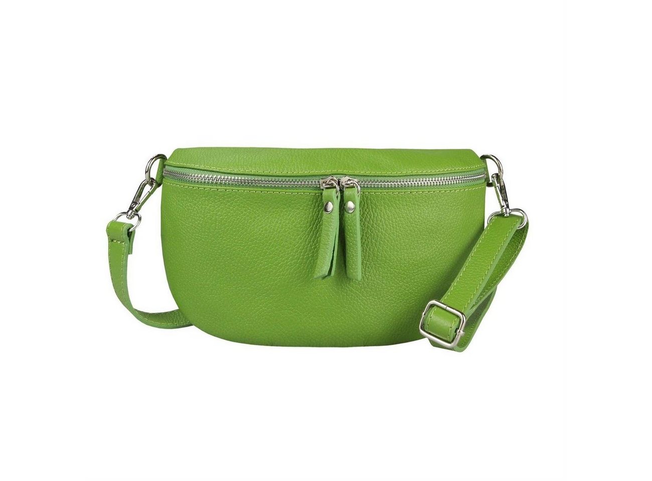 ITALYSHOP24 Bauchtasche Damen Leder Gürteltasche Hüfttasche CrossBody Bag, als Schultertasche, CrossOver, Umhängetasche tragbar von ITALYSHOP24